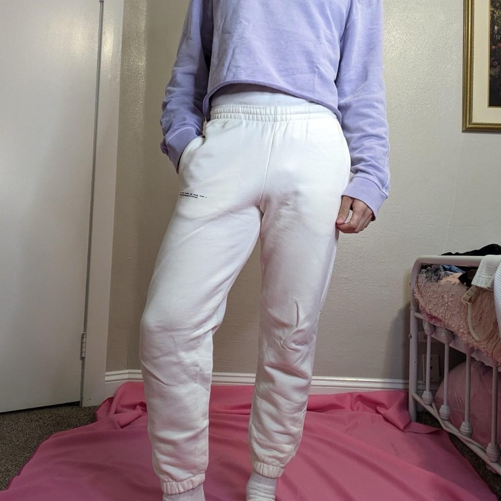Pangaia Sweatpants in Off White
